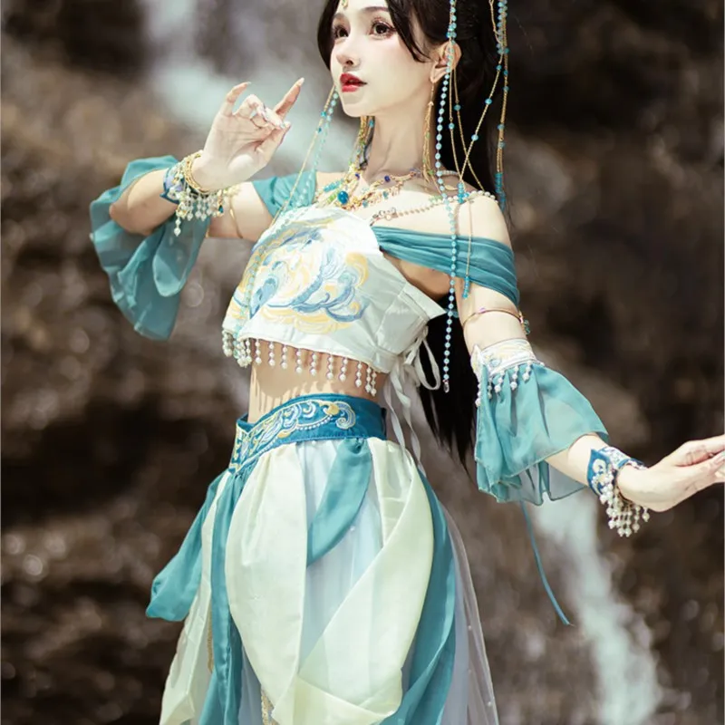 High Quality |Female Hanfu Chinese style western exotic dance costume