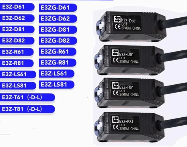 

DC12V-24V NPN/PNP E3Z-D61/LS61/D81/LS81/R61/T61/LR61 Infrared induction switch sensor,diffuse reflection photoelectric switch