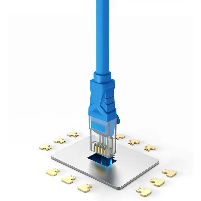 Universal Pure Copper Network Cable, Unshielded Network Cord, Transmissão de dados estável, Network Connection Suprimentos para a escola