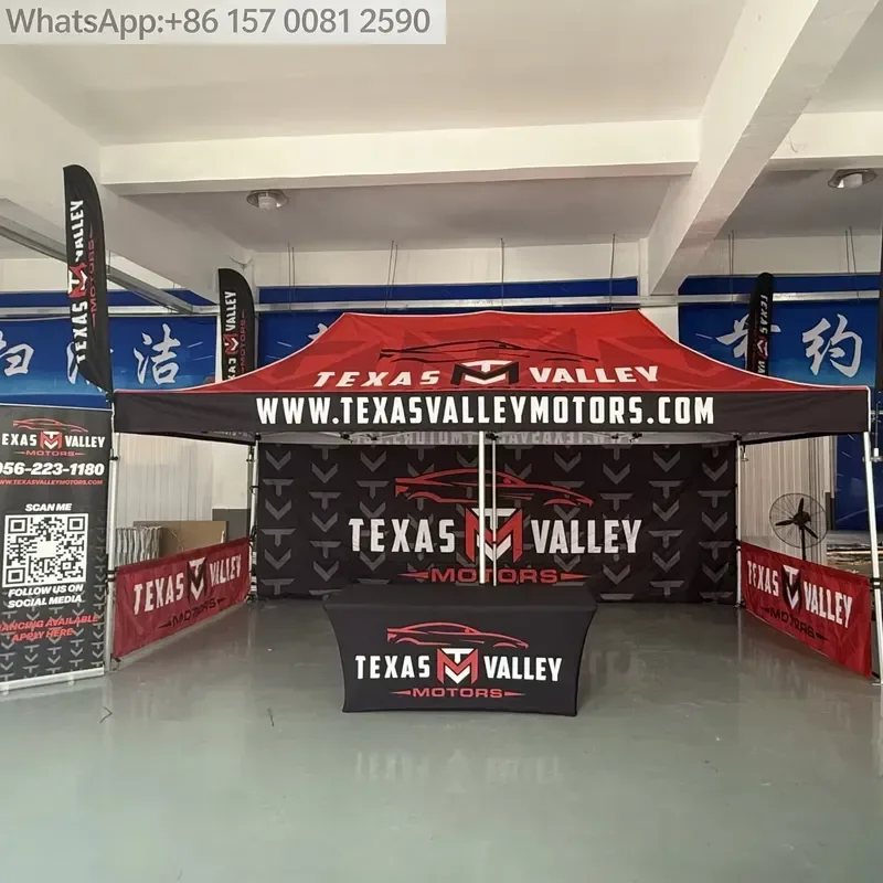 Custom Logo 10x20 Aluminum Alloy Advertising Tent for Outdoor Events Trade Shows Promotions Vendor Pop 3x3 Marquee Canopy view 2