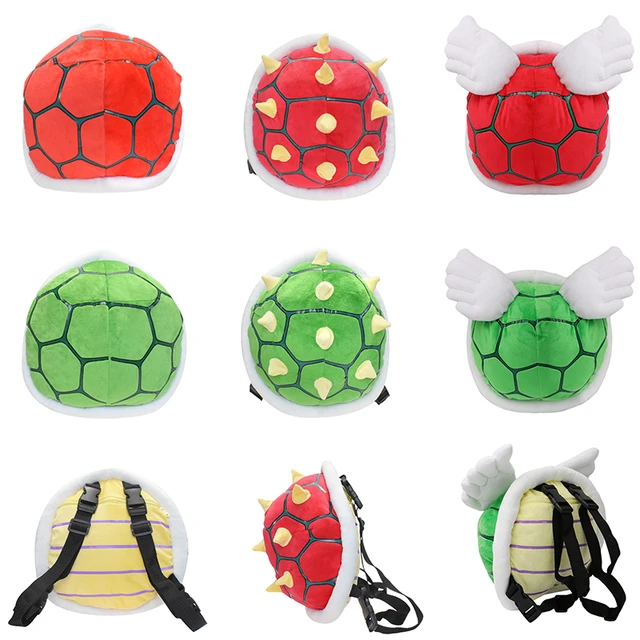 Mochila escolar de Mario Koopa paracaopa bolsa de felpa con diseno de concha de tortuga verde y roja ideal para regalo de Navidad 6 estilos AliExpress