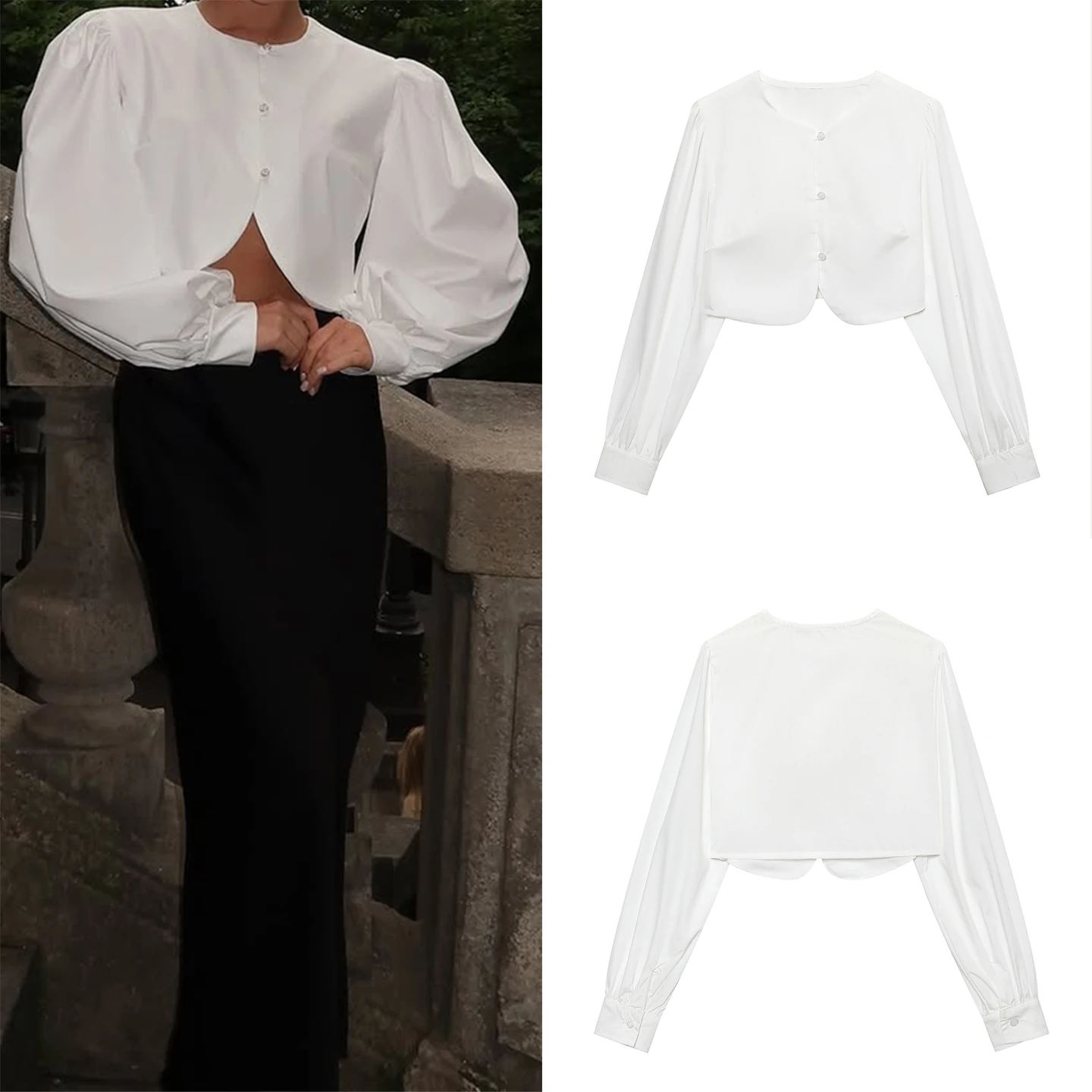 

Faionable ort irt Women's Sle Versatile Daily irt Commute Sle Loose Fit Long Sve round Ne China Made