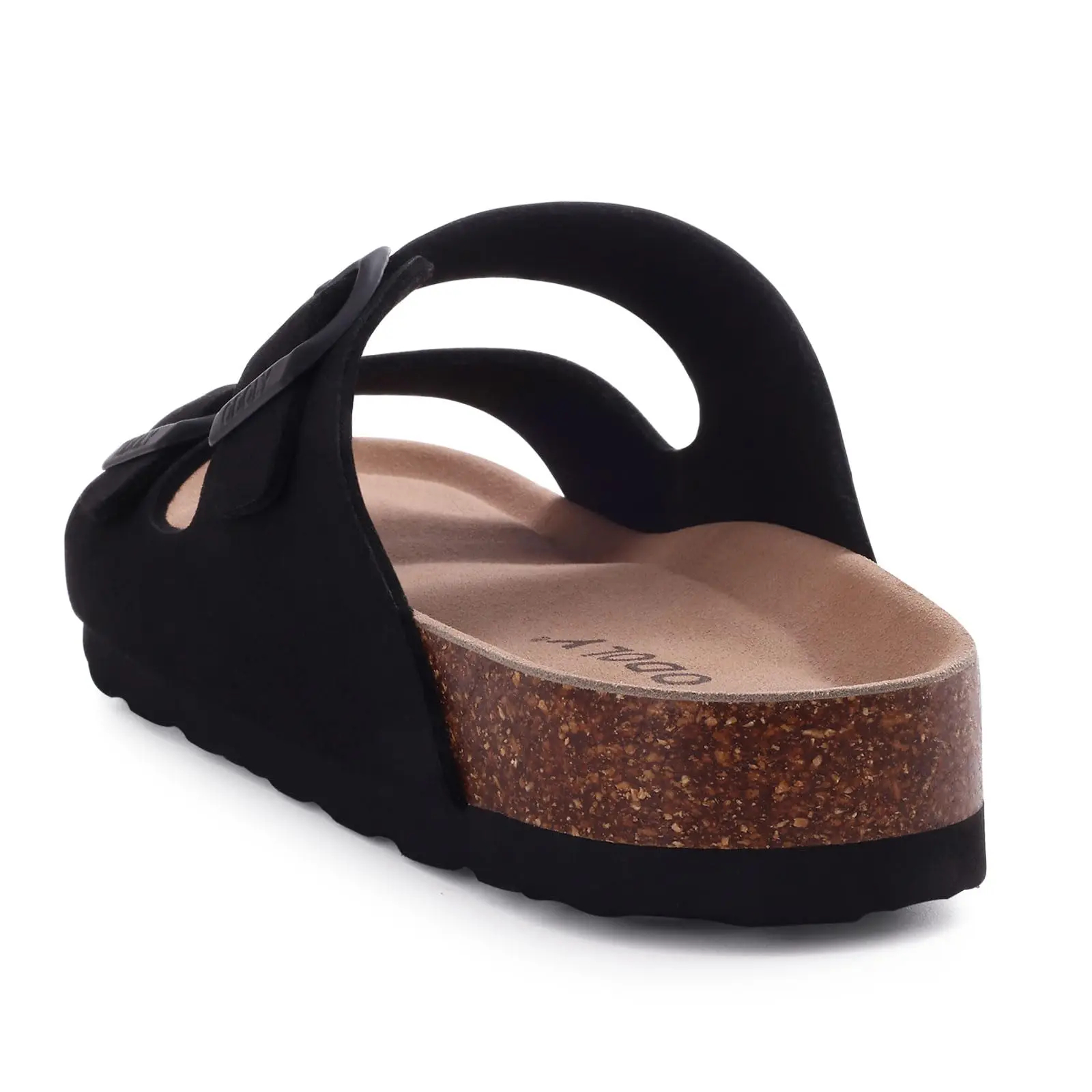 Pantofole in sughero con plateau classico Comwarm per donna uomo pantofole piatte moda estate coppia sandali da spiaggia con fibbia regolabile