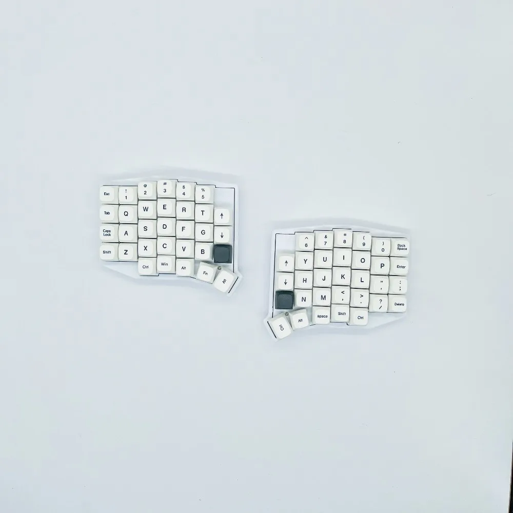 WSOFLE Split Mechanical Keyboard Support VIAL Single-Mode Wireless 2.4G Programmable Keyboard Hot-swap Ergonomic Pc Accessories
