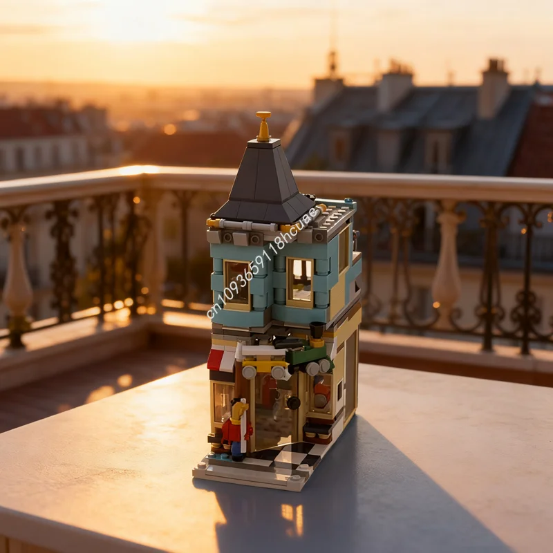 

367 шт. MOC магазин игрушек мини модульный Creator 3 1ed модель строительные блоки рождественские подарки конструкция DIY идея кирпич детский день рождения