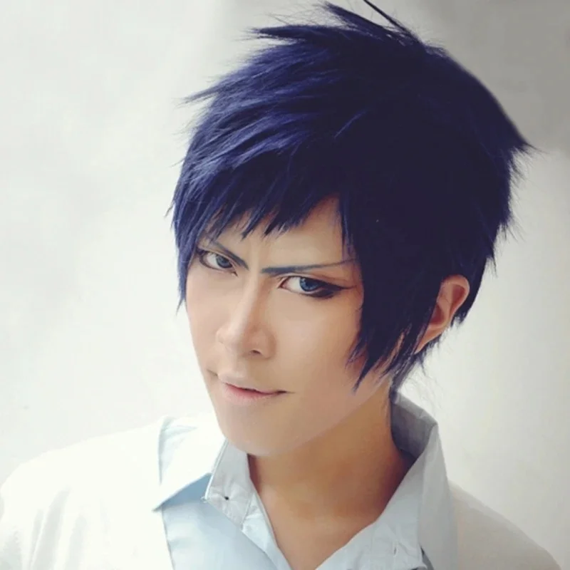 RGD4 Anime Kuroko's Basketball Aomine Daiki Cosplay Ichinose Tokiya Heat Resistant Synthetic Hair + a wig cap DP[7/ view 2
