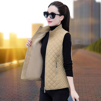 Fashionable down Cotton Vest Women's Outerwear Warmth Style Small Size Autumn Winter New Arrival Versatile Outerwear
