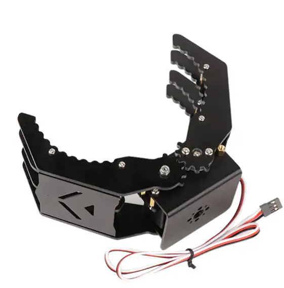 Black Metal Mechanical Gripper for Robot DIY