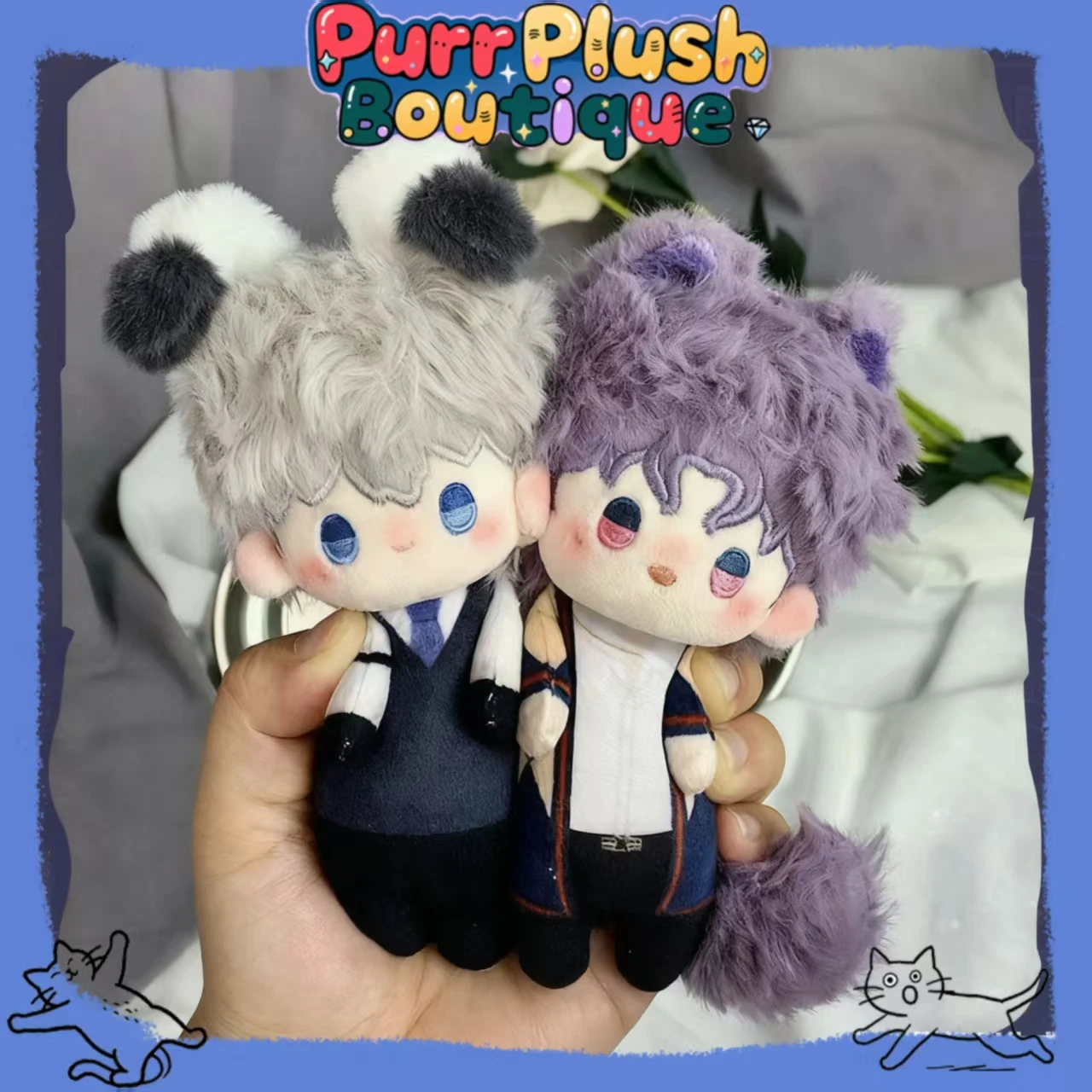 

12cm Game Love and Deepspace Cosplay Rafayel Zayne Xavier Sylus Soft Adorable Pendant Plush Keychain Gift Long Doll Send Gifts