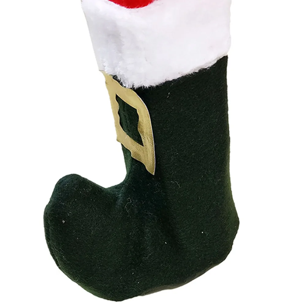 

2 Pcs Santa Claus Table Foot Cover Christmas Feet Covers Cloth Chair Leg Floor Protector Sleeves
