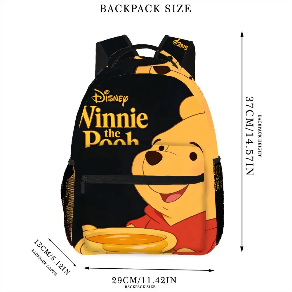 1PC Disney Winnie the Pooh Cute Backpack Fashionable Print for Trendy Outfits Daily Casual Use