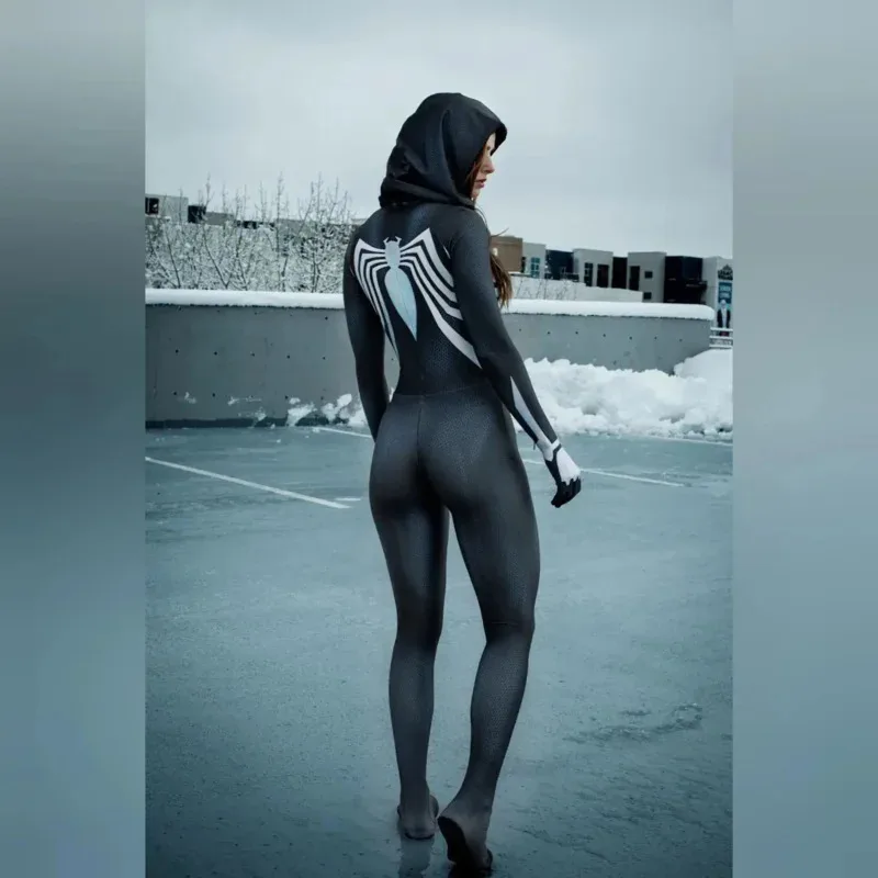 New 2025 Halloween Adults Venom Symbiote Gwenom Spider cosplay costume girls women superhero Zentai 002 Bear House Anime