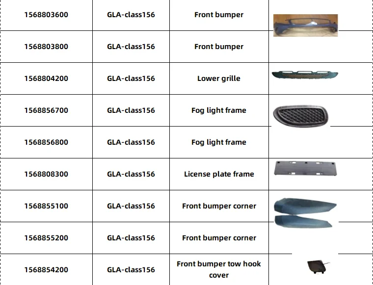 FENDER LINING SUPPORT REAR bumper bracket fro Mercedes Benz oe part replace 2015-2018 GLA W156 OEM 1566900330 1566900330