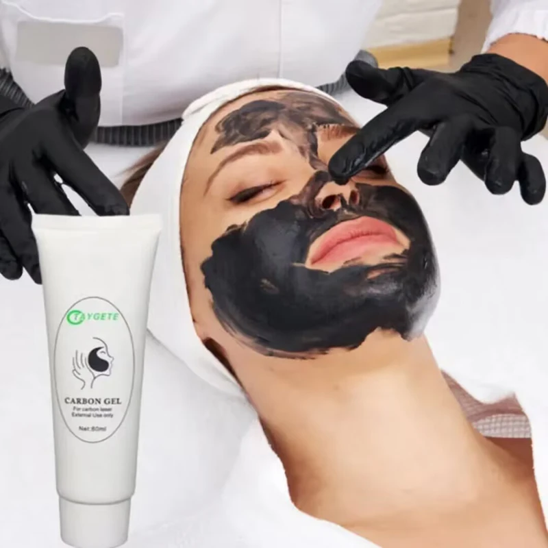 

Black Mud Cream Face Mask for Skin Regeneration Facial Skin Care Deep Cleansing Carbon Laser Activated Nano Carbon Gel