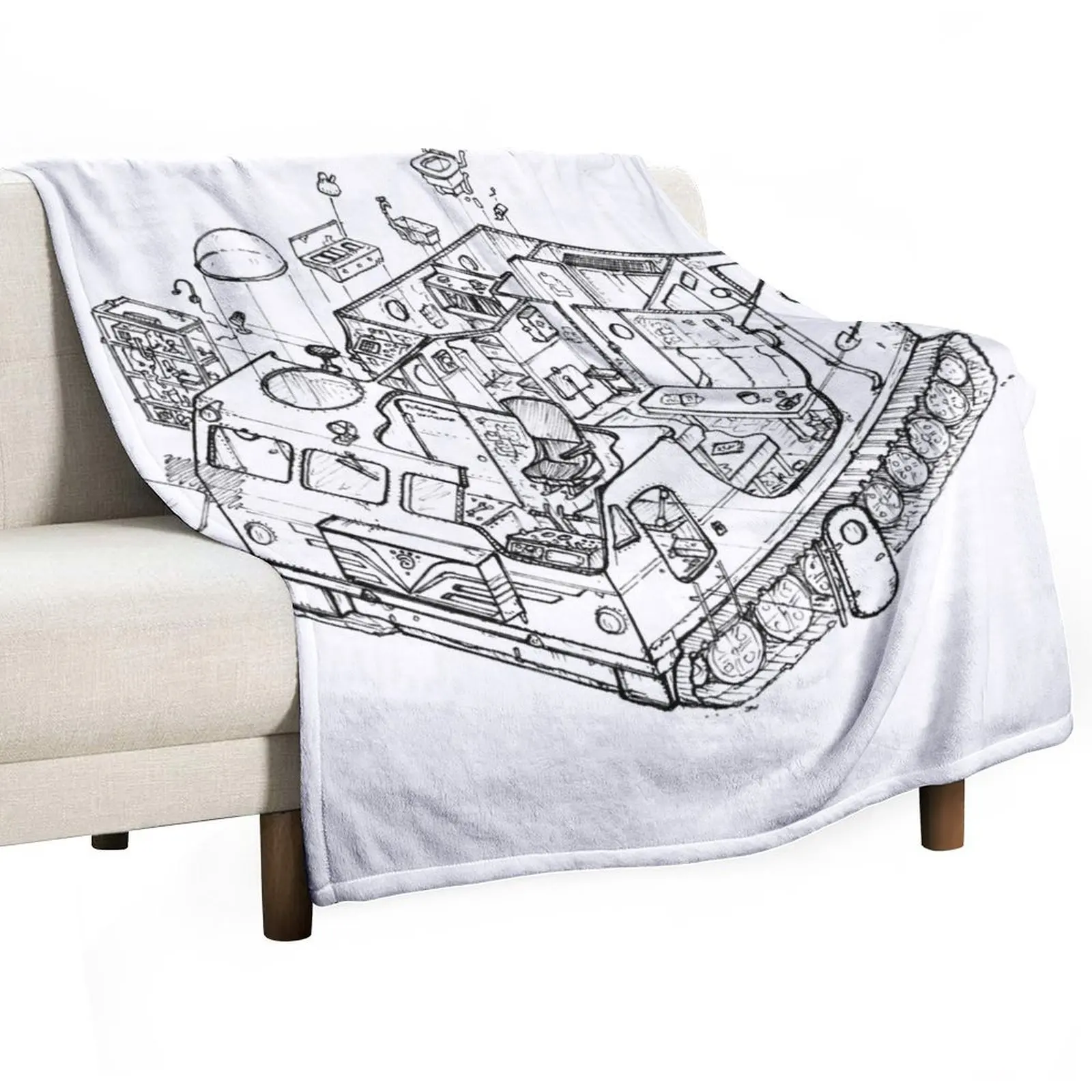 

The 'Kharkovchanka' Throw Blanket Beautifuls Vintage Nap Blankets