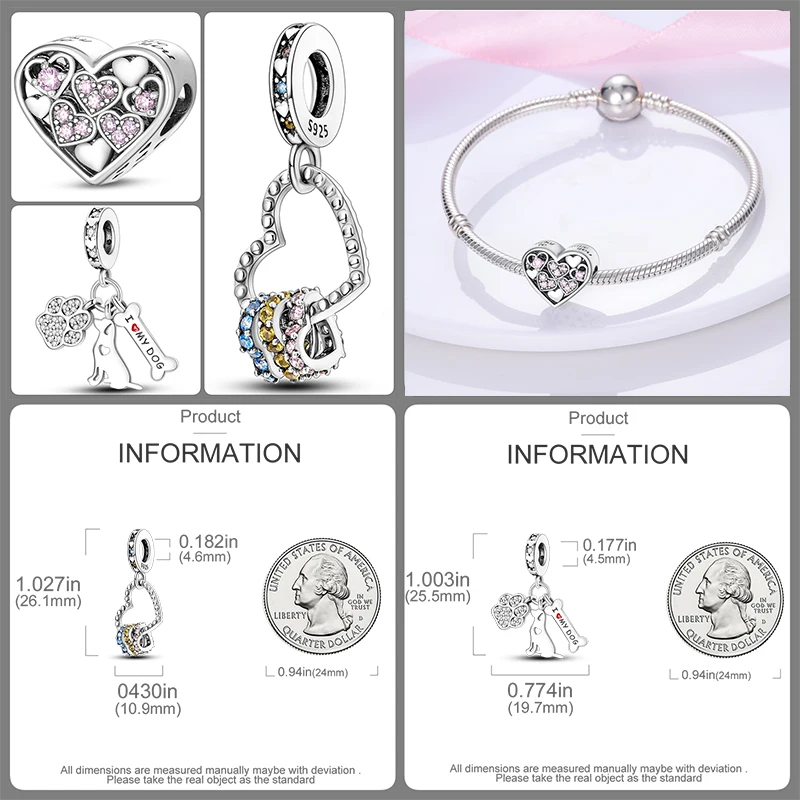 3-teiliges Charm-Perlen-Set, bunte Emaille-Tier-, Blumen- und Herz-Anhängerperlen für DIY-Armband, Halskette, Schmuckherstellung, Geschenk für Frauen und Mädchen – Detail 27