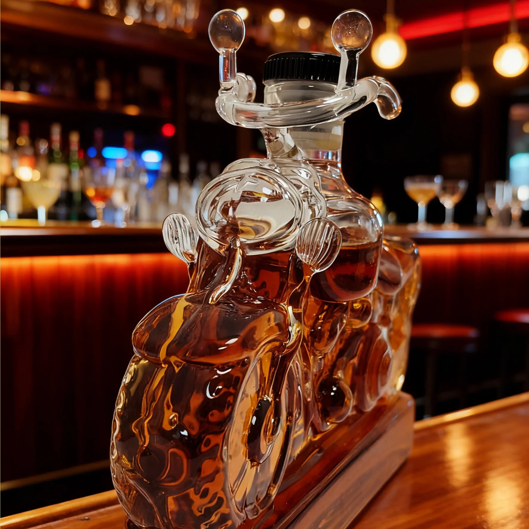 

Мотоциклетный графин для виски, графин для виски, графин для косотки или алкоголя, мотоциклетная стеклянная пустая бутылка, винный бот в форме автомобиля