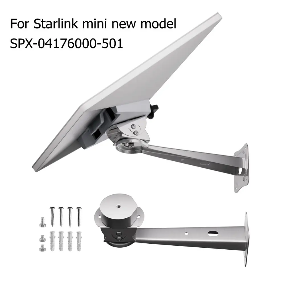 

Wall Bracket for Starlink Mini Mount Compatible with Original Pipe Adapter Metal Holder for Starlink Mini（SPX-04176000-501）