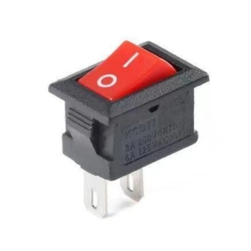 10 Pz Auto Camion Barca Rotondo Interruttore A Bilanciere 250 V 3A 2Pin ON/OFF Toggle SPST Interruttore Utensili A Mano Parti Accessori Per Utensili Elettrici