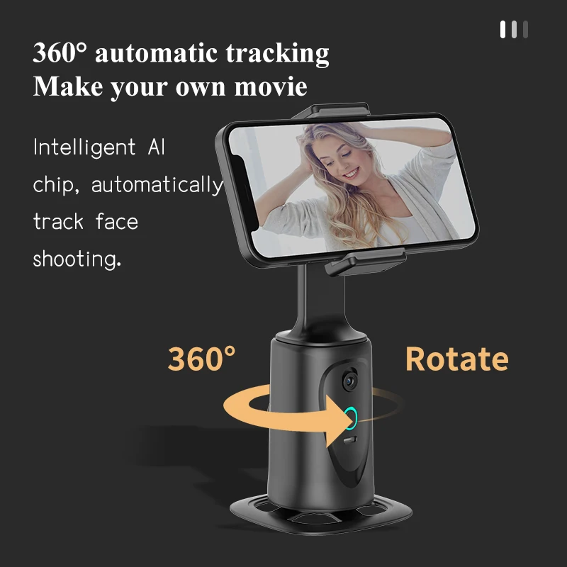 Newest Q9 Intelligent Stabilizer Follow-up Pan Tilt 360 Degree AI Facial Tracking Stabilizer For Smartphone Holder Video Record