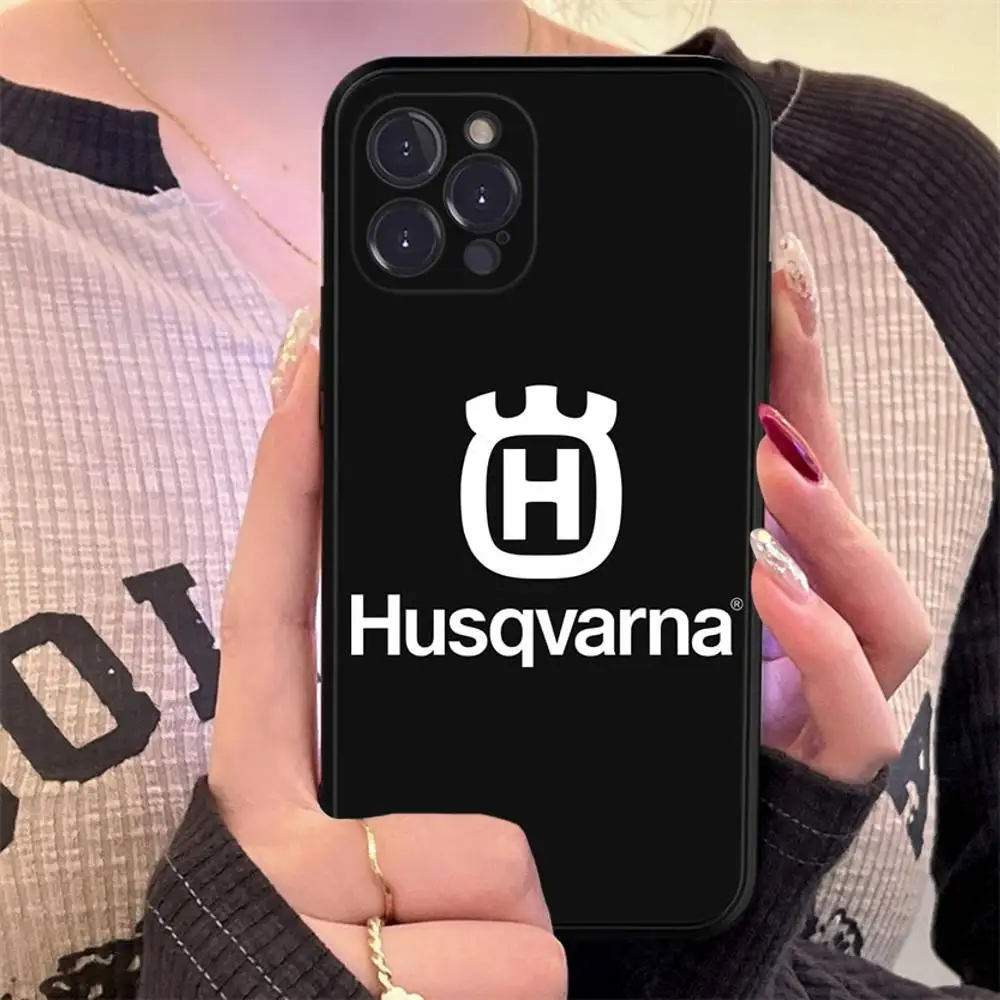 H-Husqvarnas Handyhülle für iPhone 17 16 15 14 13 12 11 Pro Max Plus Mini Silikon Schwarze Schutzhülle – Detail 13