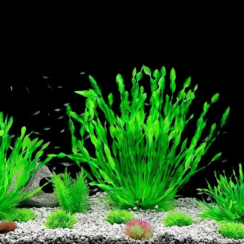 Aquarium Artificial 1pc Viewing Purple Water Decorations Seaweed Grass For Underwater Fish Tank Decoration Home Plants Green