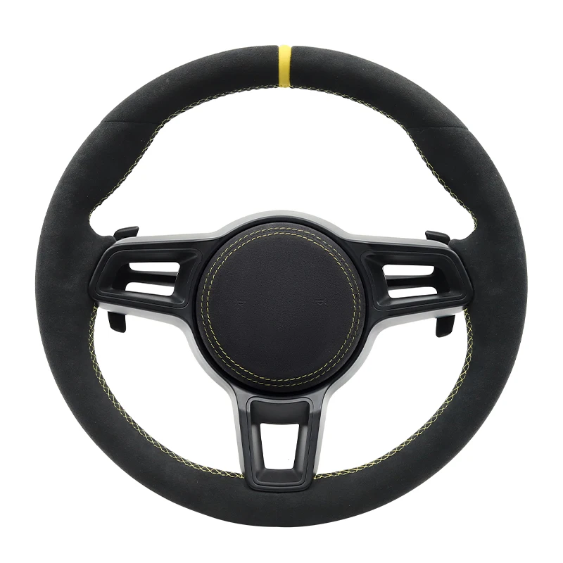 

Alcantara Customzied Steering Wheel For Porsche 718 Cayenne Boxster Panamera Cayman 911 991 970 997 981 958 GT2 RS GT3 RS GT4 RS
