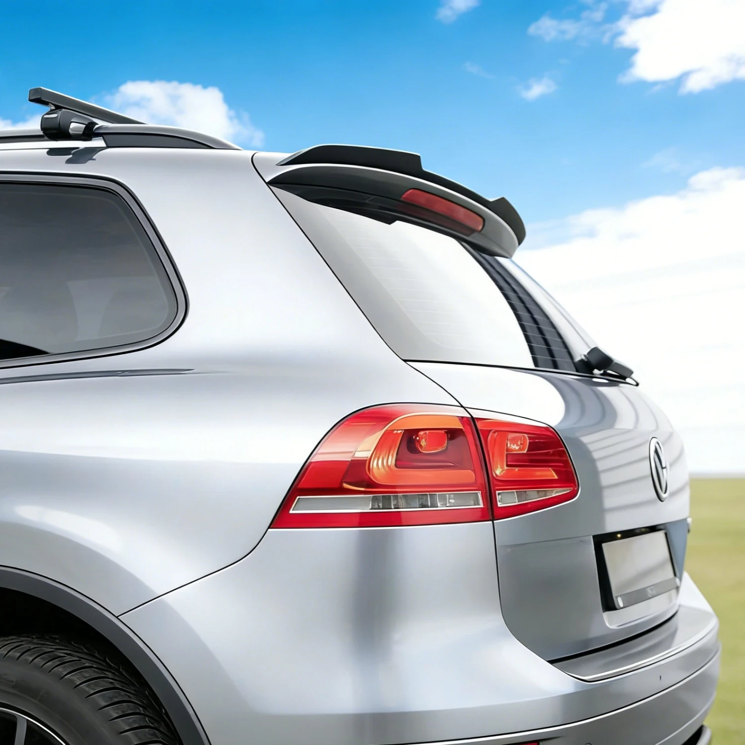 Gloss Black Maxton Style Car Rear Roof Spoilers For Volkswagen Touareg 7P Mk2 3.0 3.6 TSI TDI 2010-2018 Tuning Rear Spoiler Caps
