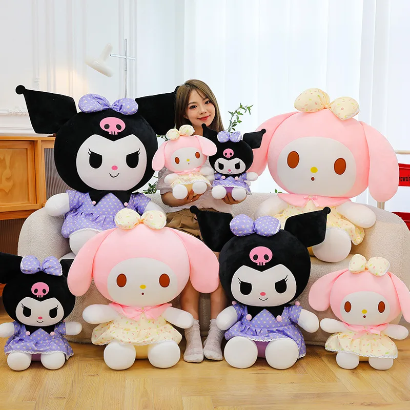 35cm neue Sanrio Plüsch ausgestopfte Puppe niedliche Melodie Plüsch tier Kinder weiches Kissen Geschenk für Mädchen Geburtstag Kawaii Raum dekoration