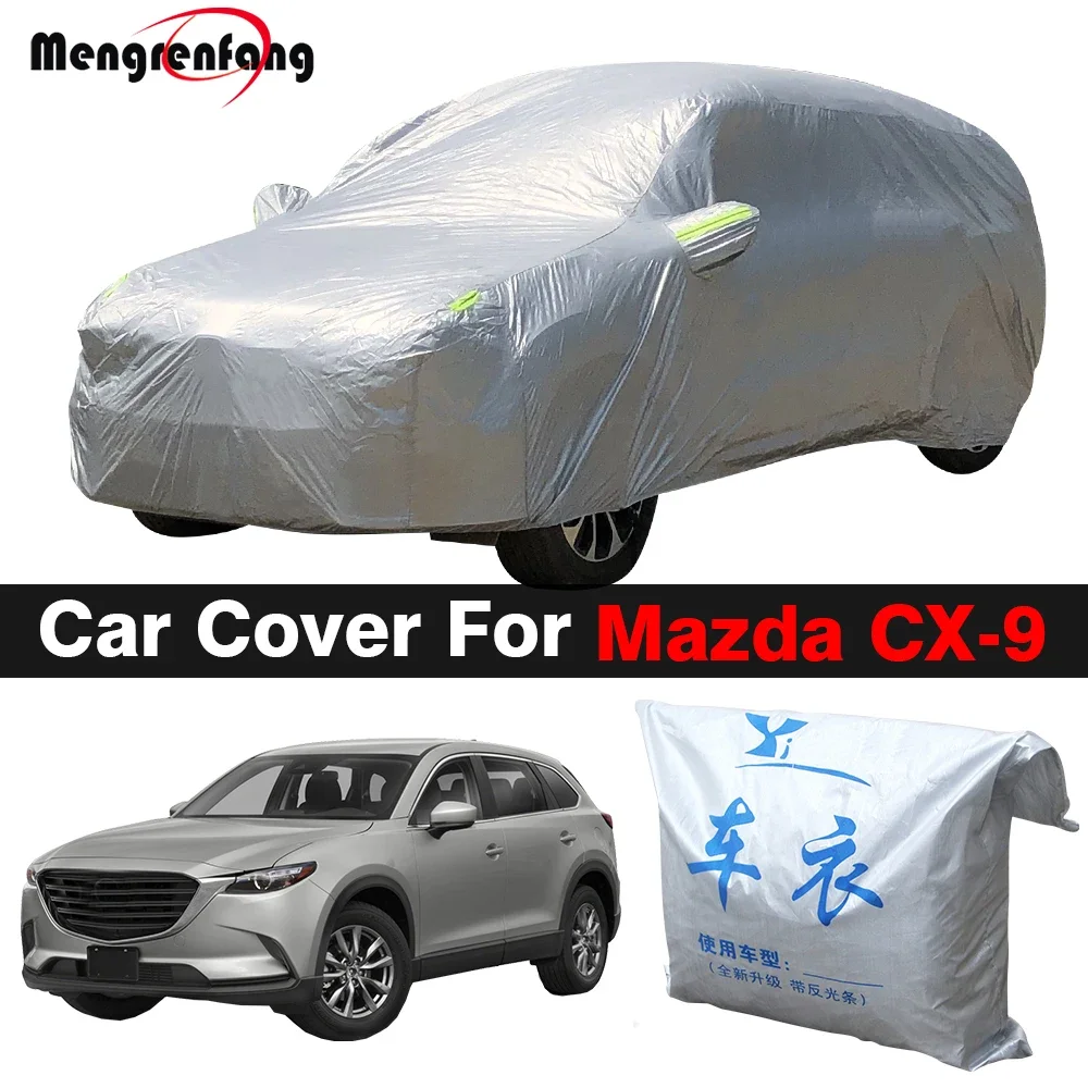 

For Mazda CX-9 CX9 SUV outdoor UV protection, sun shading, rain and snow dust cover, thickened car cover