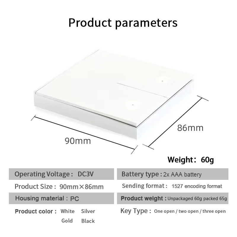 Qiachip 433Mhz bezprzewodowy włącznik ścienny rf 86 panel ścienny nadajnik przełącznik bezpieczeństwa i AC 110V 220V przekaźnik przerywacz do lampy światła