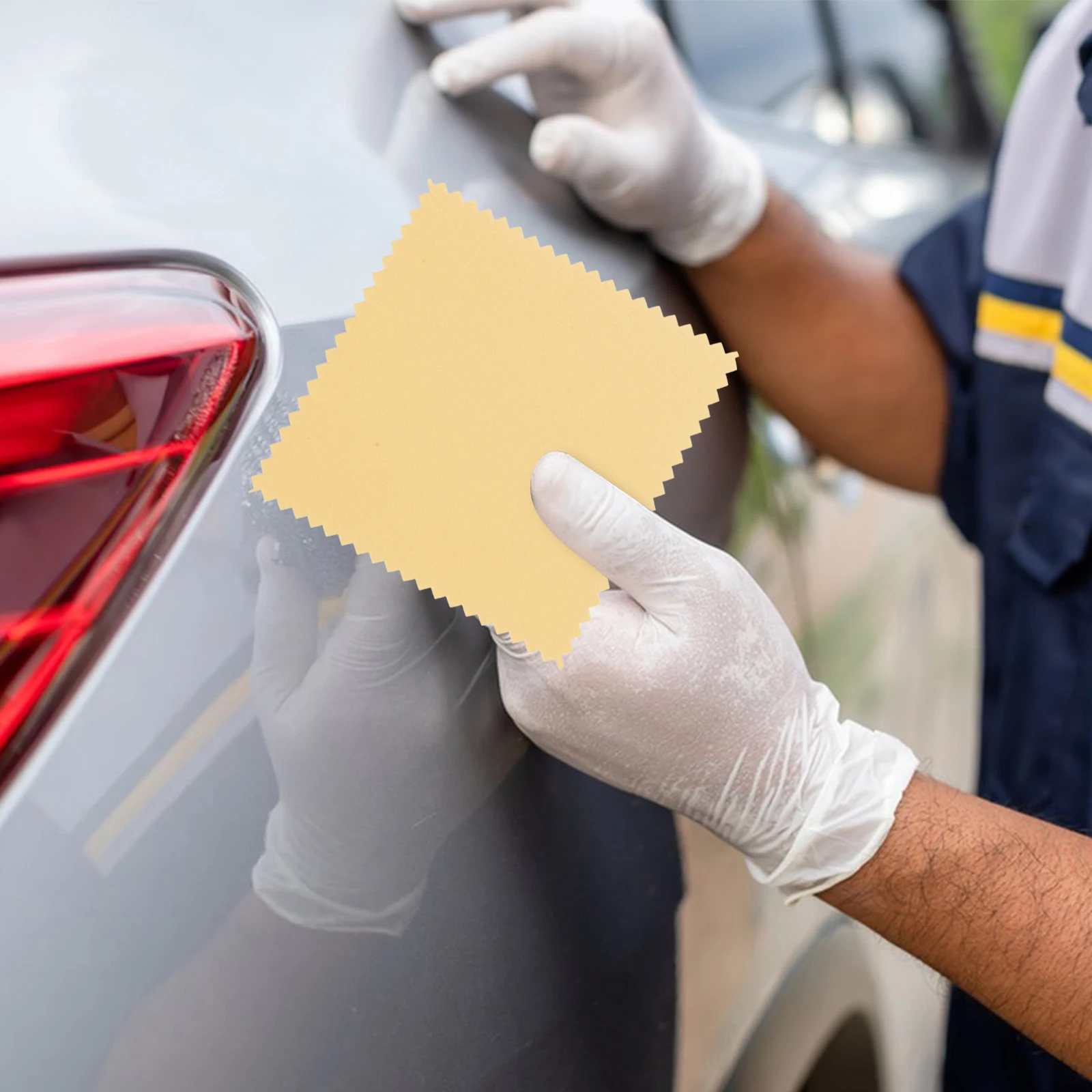 

10 Pcs Waxed Towels Car Detailing Microfiber Cars Polishing Tools Applicator Ring Drying Pad