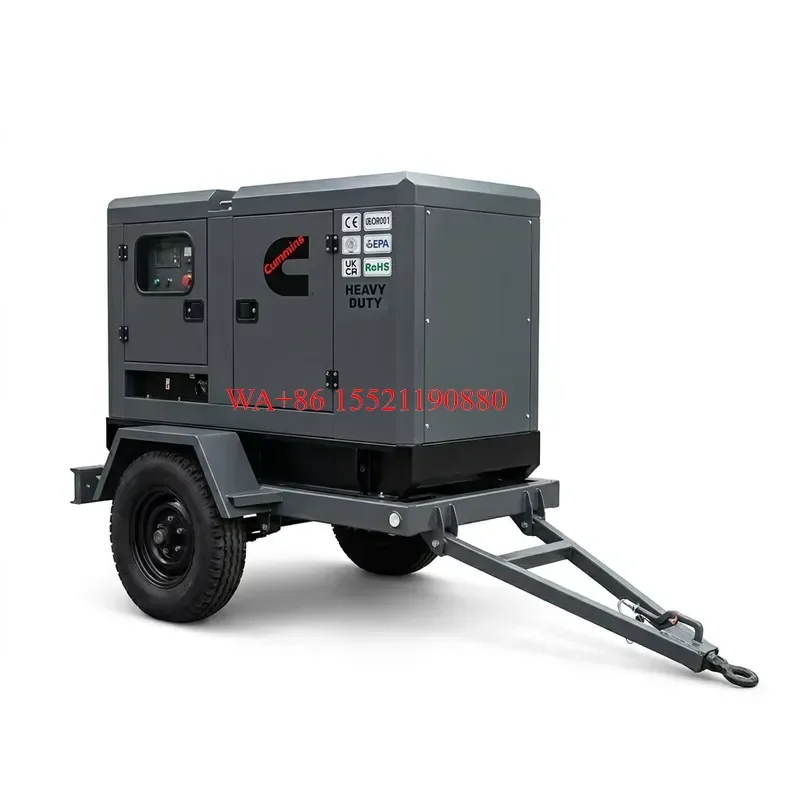 WMWMNU for Cummins 120kVA 150kVA 200kVA 250kVA Portable Diesel Silent Generator AC Three Phase 110V 240V 480V Rated Power