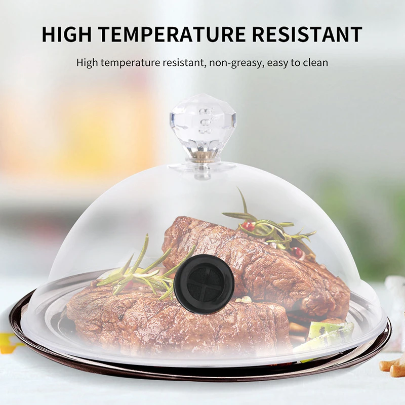 

Transparent Molecular Cuisine Smoke Dome Food Tableware Cover Cake Lid Hotel Dish Smoker Tool Kitchen Dining Cover Accessory
