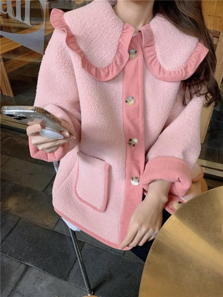 

Winter Coat for Women 2023 Autumn Winter Over Size Jackets Korean Reviews Many Clothes Thickening LOOSE Women's Long Sleeve Top