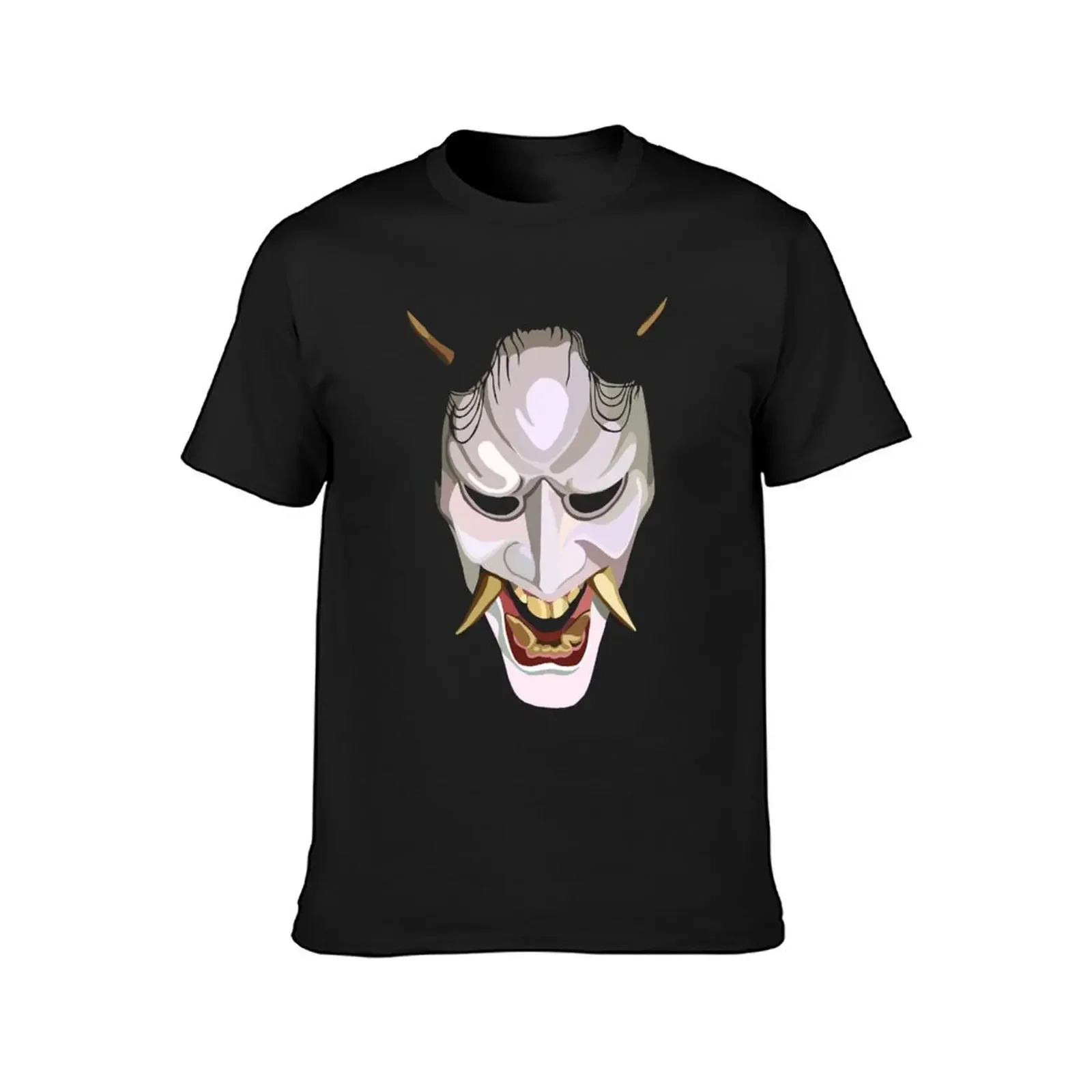 Oni Mask, Hannah Oni, Hanya Oni T-Shirt korean fashion vintage anime shirt new edition Men's clothing