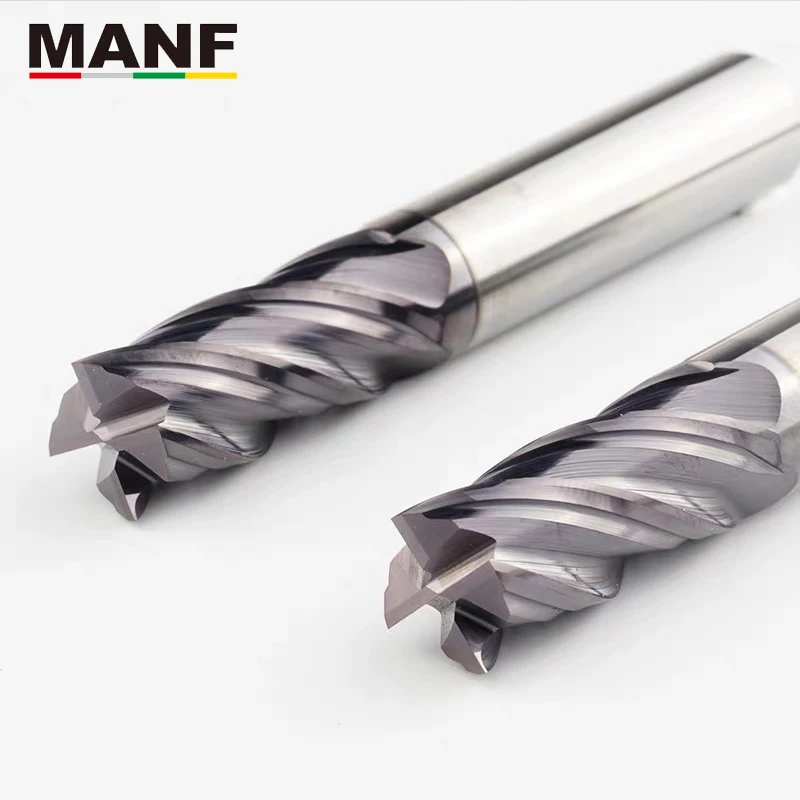 MANF Milling Cutters HRC50 4mm 6mm 8mm 10mm Solid Carbide End Mills Tungsten Carbide End Mills Mill Cutter For Milling