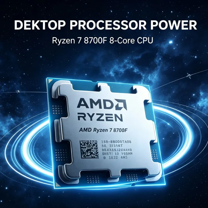R7 8700F CPU 4.1GHz 8‑Core 16‑Thread 16M L3 Cache 65W Socket AM5 4NM DDR5 PCIe4.0 Without Cooler