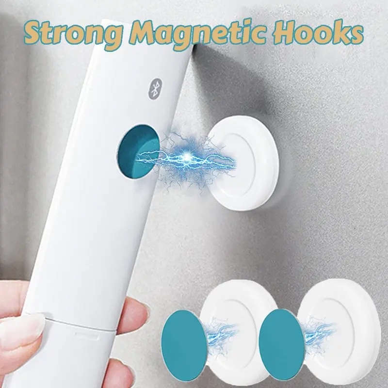 

Magnetic Hooks Wall Mount Strong Home Holder Organizer Hook Anti-Lost Magnet Storage Fridge Sticker For Remote Control