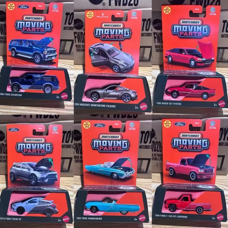 

New 2025 Matchbox Car 1/64 Moving Parts Maserati Granturismo Folgore Ford Excursion Voiture Model Collect Toys Boys Gifts