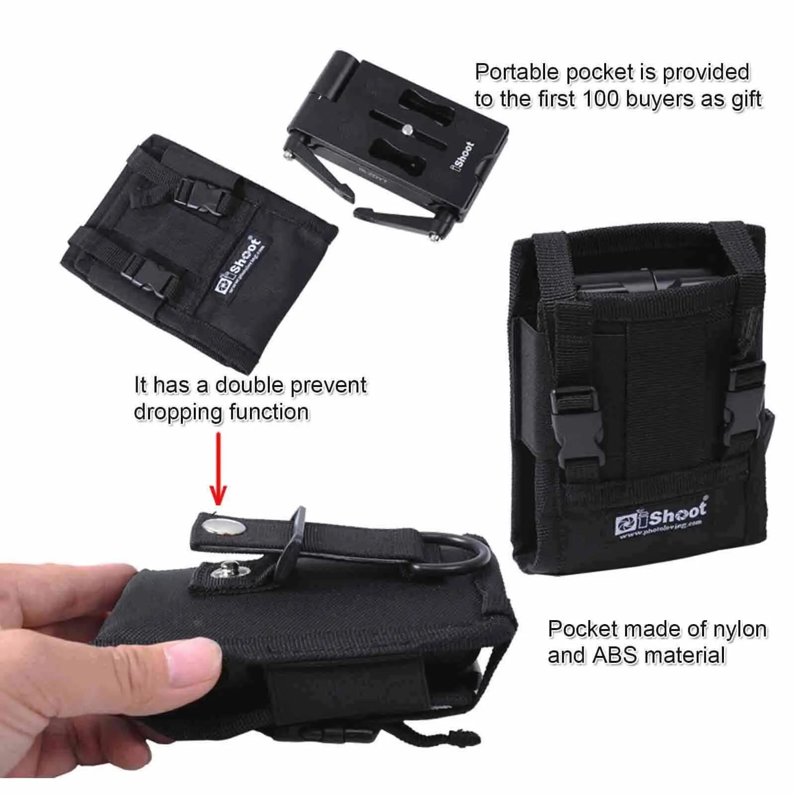 iShoot Z فليكس الميل رئيس للطي QR لوحة كاميرا الكرة رئيس حامل ماكس تحميل 3.5 كجم ل DSLR ترايبود المنزلق السكك الحديدية استقرار