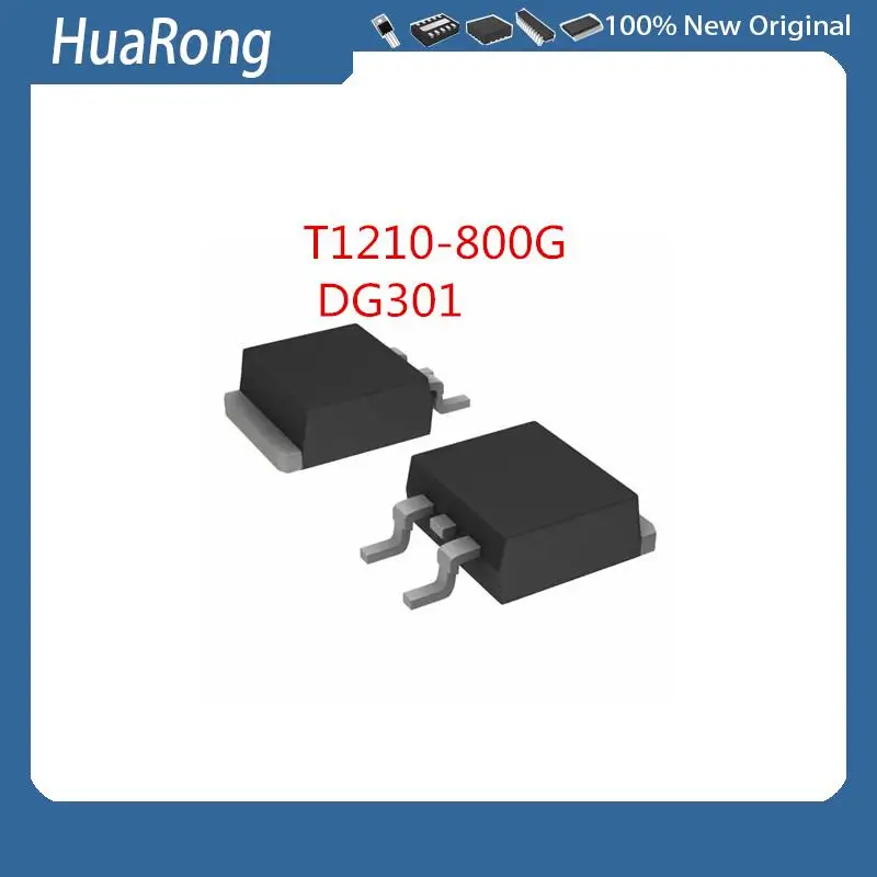 10PCS/LOT   T1210-800G   800V  12A     DG301  DG302  DG3C3010CL     TO263-2