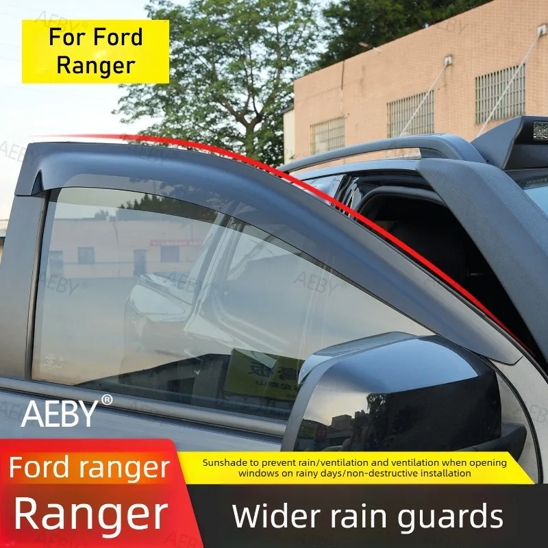 

For Ford Ranger 2022-2026 car window sun visor,UV protection,High transparency windshield,Weather protection windows,Accessories