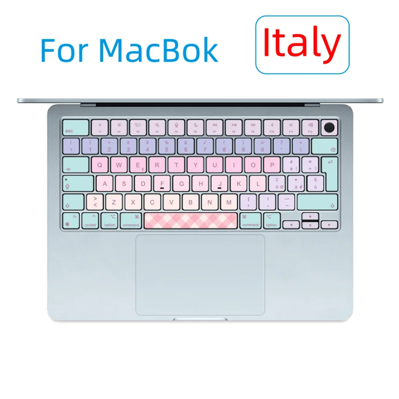 Suitable for (Italy) Apple MacBook Keyboard Sticker Button Sticker Simple and Cute Style Air (M2 M3 M4) Pro (13 14 15 16)
