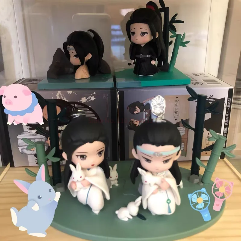 Genuine Mo Dao Zu Shi Mdzs Blind Box Wang Yibo Xiao Zhan Wei Wuxian Lanwangji The Scene Of Making A Confession Collect Model Gif