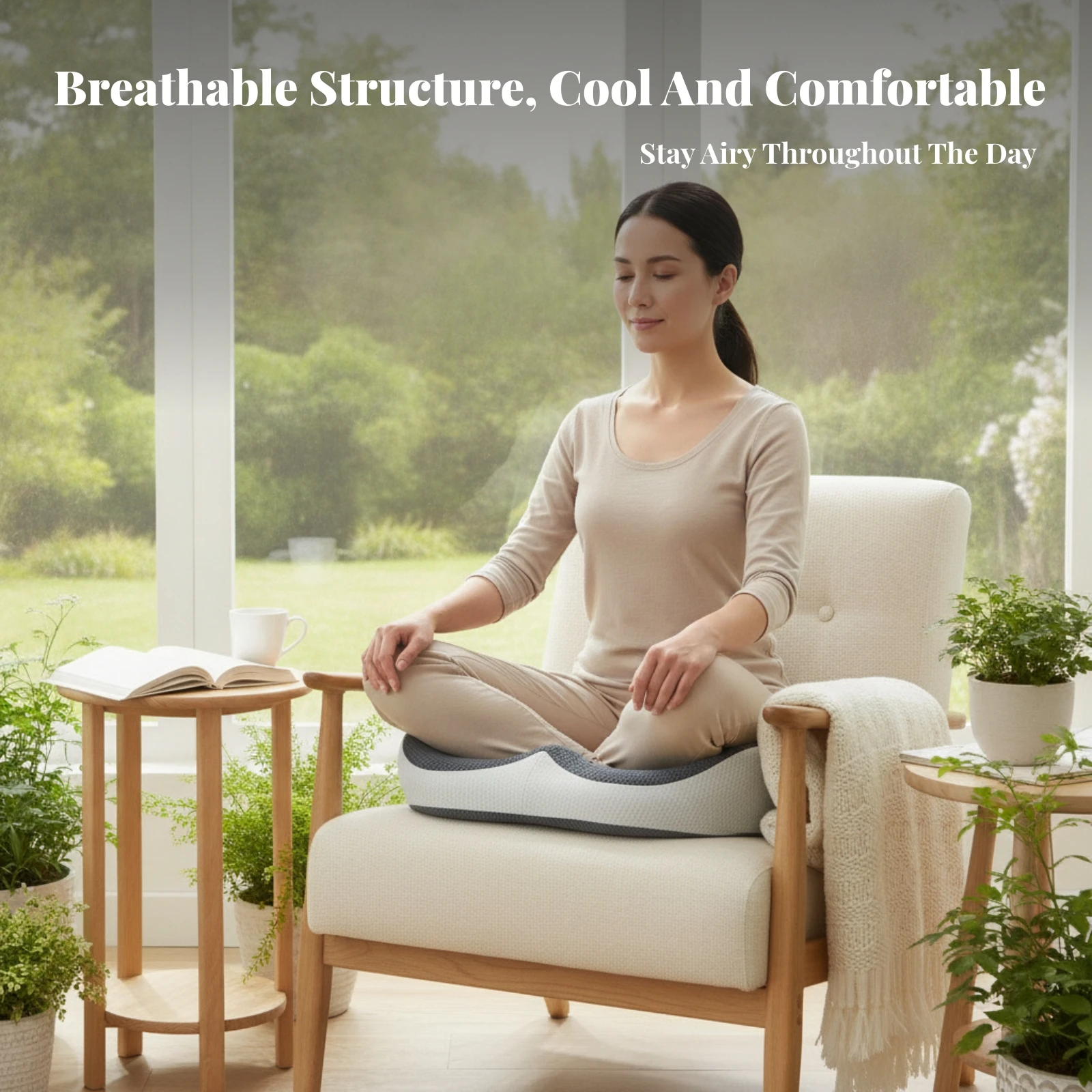 Meditation Cushion Zafu - Cojín de Meditación Ergonómico de Espuma