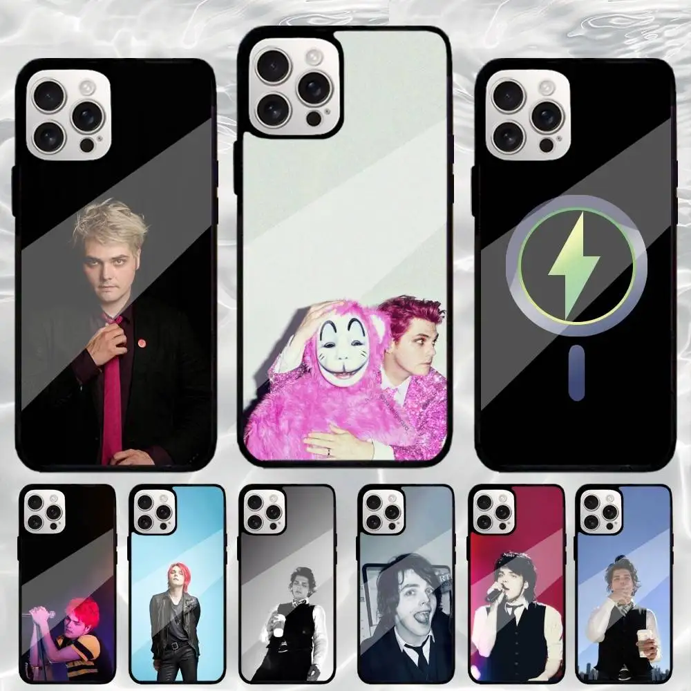 

Cute G-Gerard Way Phone Case For iPhone17,16,15,14,13,12,11 Plus,Pro Max Magnetic For Magsafe Wireless Charging