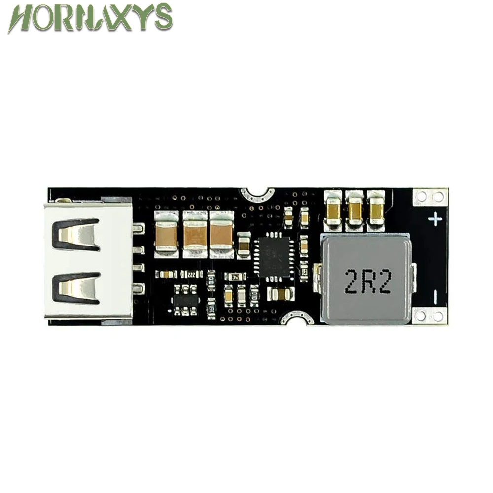 Placa de módulo de potencia de refuerzo de batería de litio de celda única TPS61088, 3,7 V, 4,2 V, 5V, 9V, 12V, carga rápida USB para teléfono móvil QC2.0, QC3.0