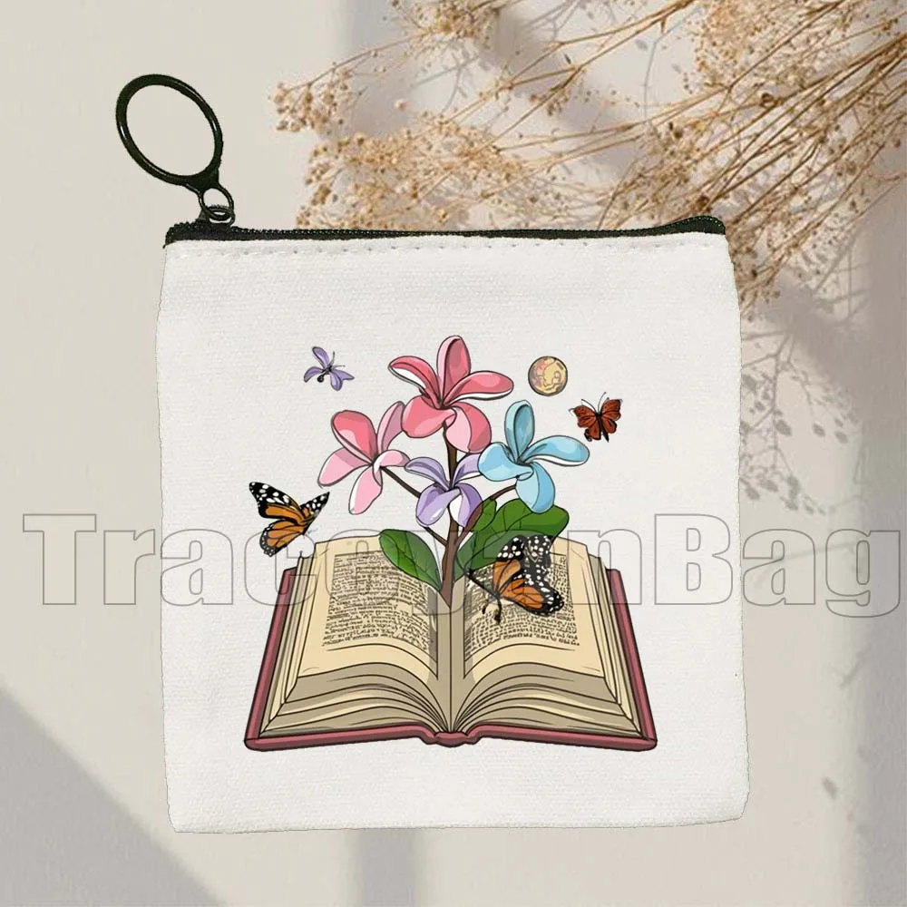 borboletas-flores-crescente-do-livro-floral-aberto-livros-esteticos-amante-presentes-lona-bolsa-de-moedas-caso-chave-saco-carteira-bolsa