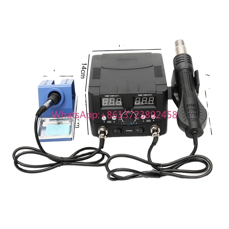 750W 110V LCD Rework Soldering Station 8582D Electric Hot Air Gun Heater SMD Desoldering Iron Station Solder Welding Machine